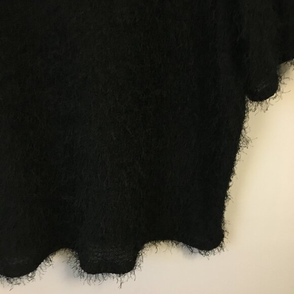 Black Fuzzy Evil Cookie Monster Short Sleeve Top - Picture 6 of 12